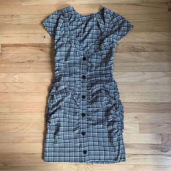 Ganni Plaid Seersucker Dress - Picture 3 of 7